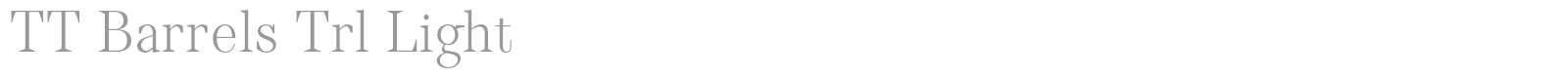 TT Barrels font preview